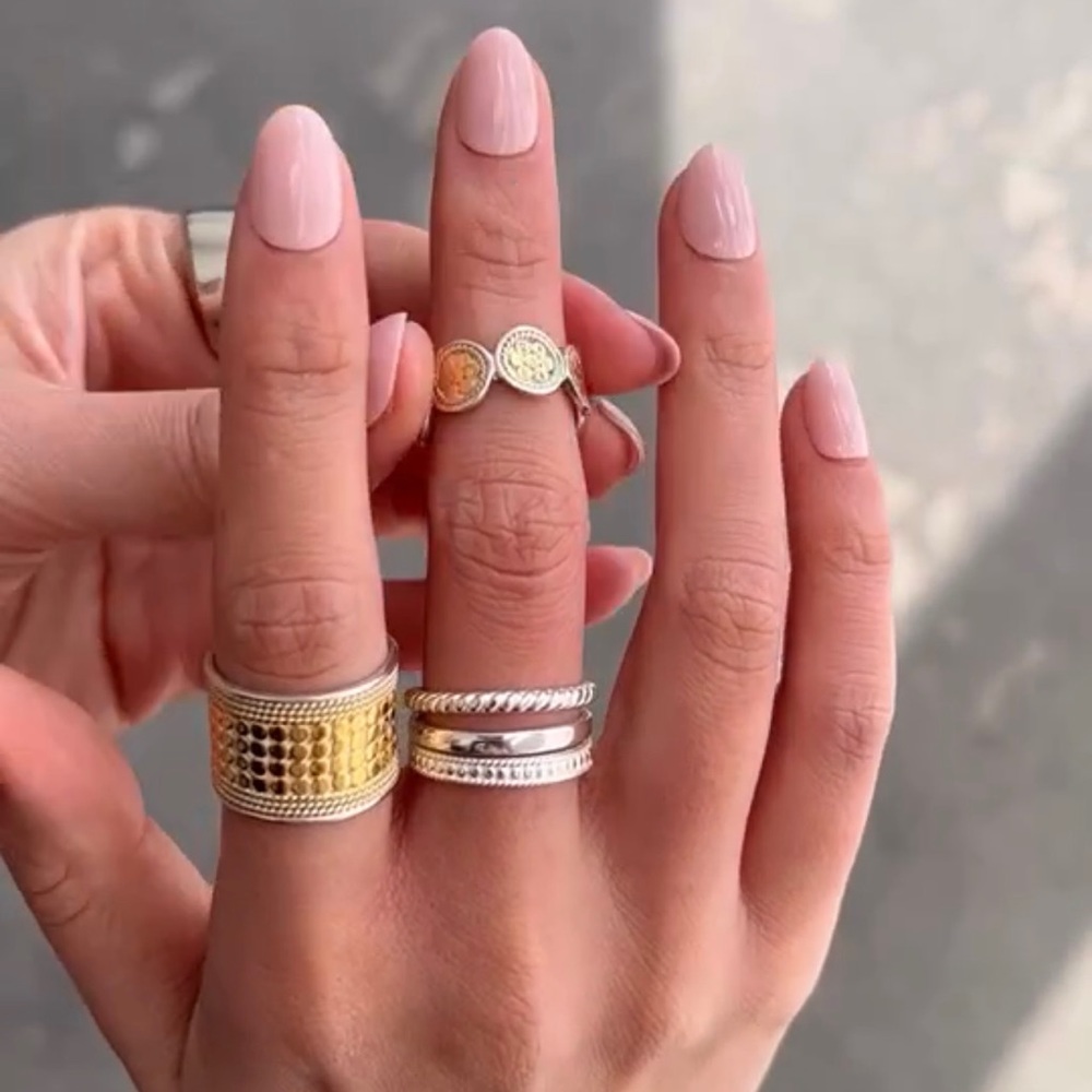 Anna Beck gold ring.  Note! Missing a few small pieces. Picture posted. Size 7